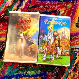 Lord of the rings and return of the king animated VHS